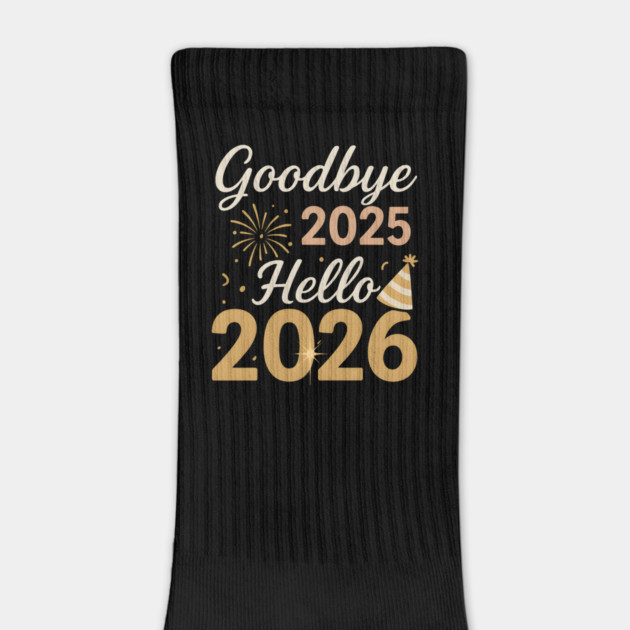 Goodbye 2025 Hello 2026 New Year Celebration Party Graphic by MakerMind8.2