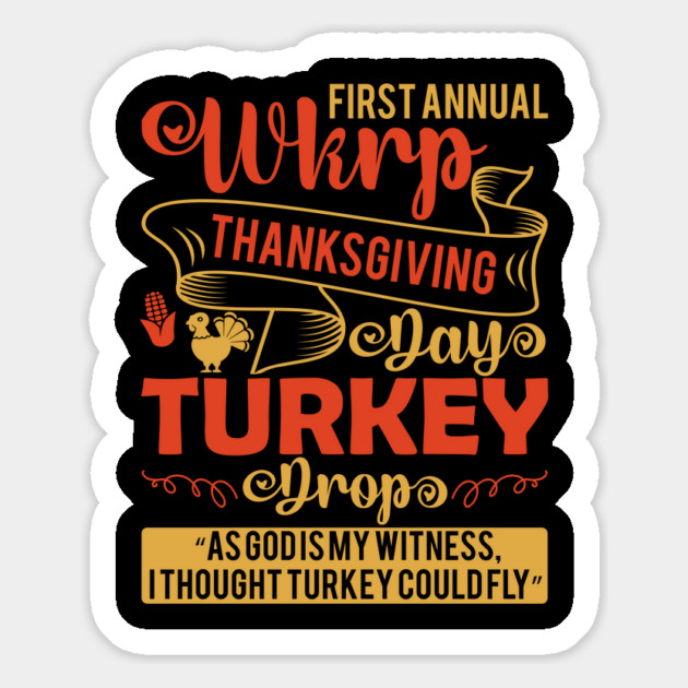 Thanksgiving WKRP Turkey Drop Magnet by Hays Robert Print
