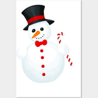 Snowman Posters and Art
