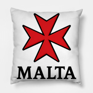 Historic Maltese Cross Island Pride Emblem Pillow