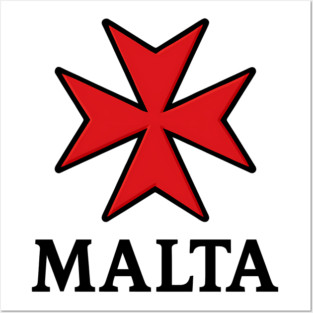 Historic Maltese Cross Island Pride Emblem Posters and Art