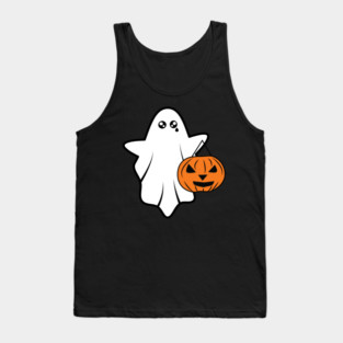 Ghost during Halloween Tank Top