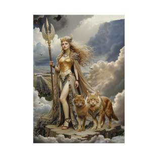 Freya Two The Divine Norse Goddess Of Love and War T-Shirt