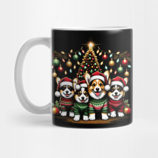 Corgi Dog Family Christmas Ugly Sweater Holiday Mug