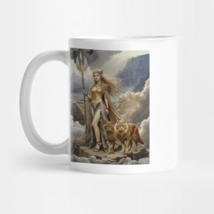 Freya Two The Divine Norse Goddess Of Love and War Mug