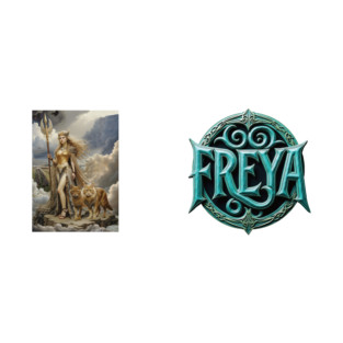 Freya Two The Divine Norse Goddess Of Love and War T-Shirt