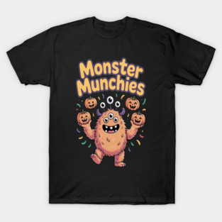 Happy Halloween Monster Munchies Smiling Jackolanterns T-Shirt