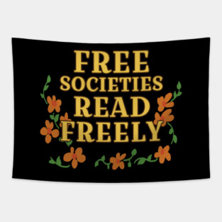 Free Societies Read Freely Tapestry