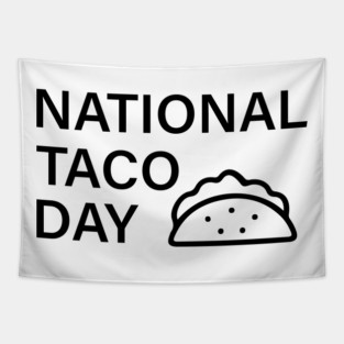 national taco day Tapestry