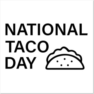 national taco day Posters and Art