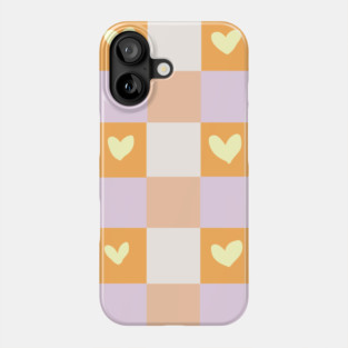 Chessboard Hearts Phone Case