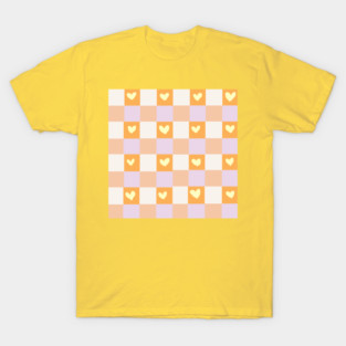 Chessboard Hearts T-Shirt