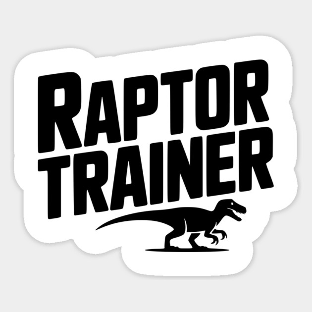 Raptor Trainer Sticker by Frank Ring