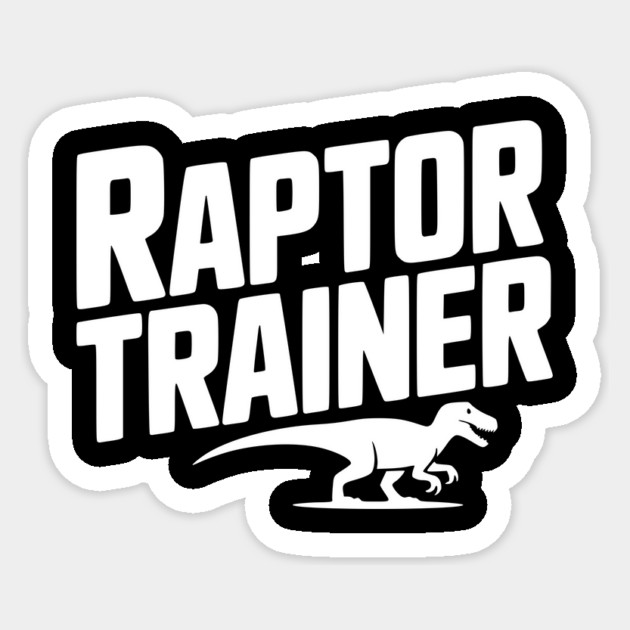 Raptor Trainer Sticker by Frank Ring