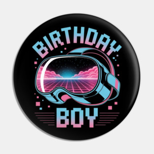 Gaming Birthday Boy VR Gamer Pin