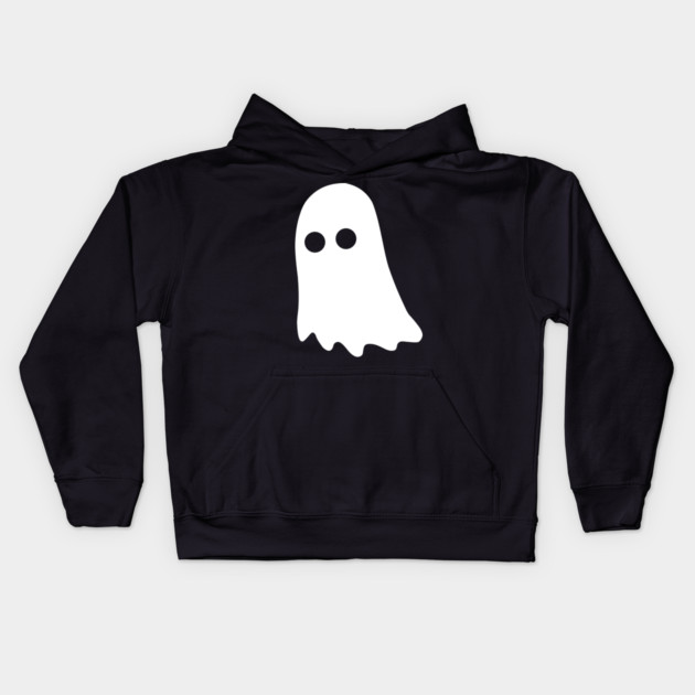 Cute Ghost – Simple Minimal Halloween Kids Hoodie by Butter Creative