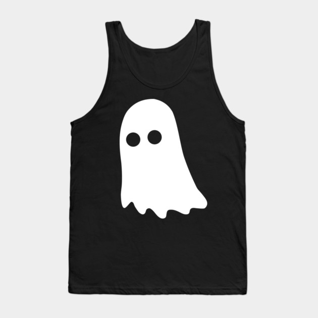 Cute Ghost – Simple Minimal Halloween Tank Top by Butter Creative