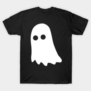 Cute Ghost – Simple Minimal Halloween T-Shirt