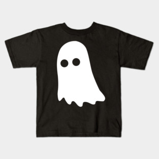 Cute Ghost – Simple Minimal Halloween Kids T-Shirt