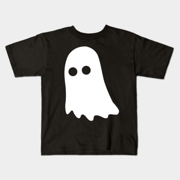 Cute Ghost – Simple Minimal Halloween Kids T-Shirt by Butter Creative