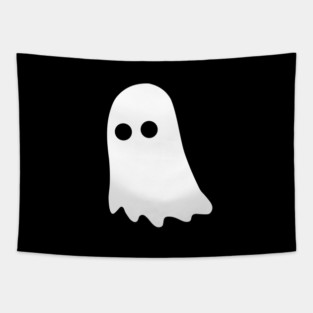 Cute Ghost – Simple Minimal Halloween Tapestry