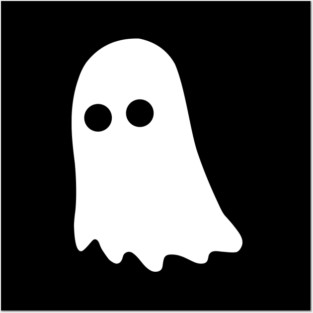 Cute Ghost – Simple Minimal Halloween Posters and Art