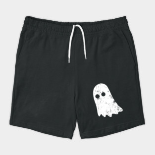 Cute Vintage Ghost – Simple Distressed Grunge Halloween Shorts