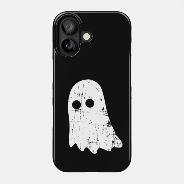 Cute Vintage Ghost – Simple Distressed Grunge Halloween Phone Case by Butter Creative