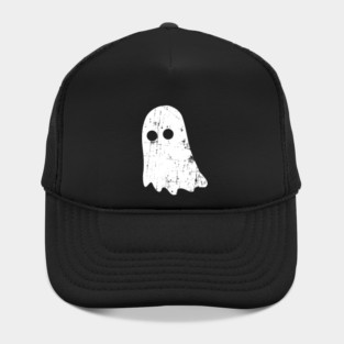 Cute Vintage Ghost – Simple Distressed Grunge Halloween Hat