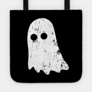 Cute Vintage Ghost – Simple Distressed Grunge Halloween Tote