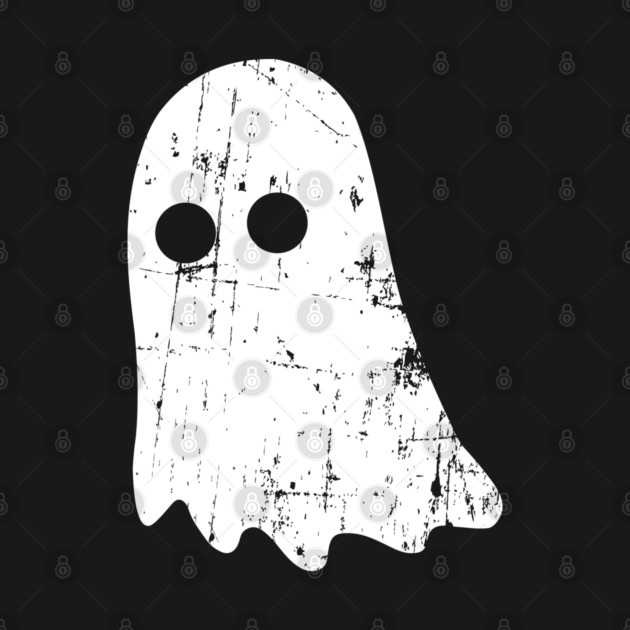 Cute Vintage Ghost – Simple Distressed Grunge Halloween by Butter Creative