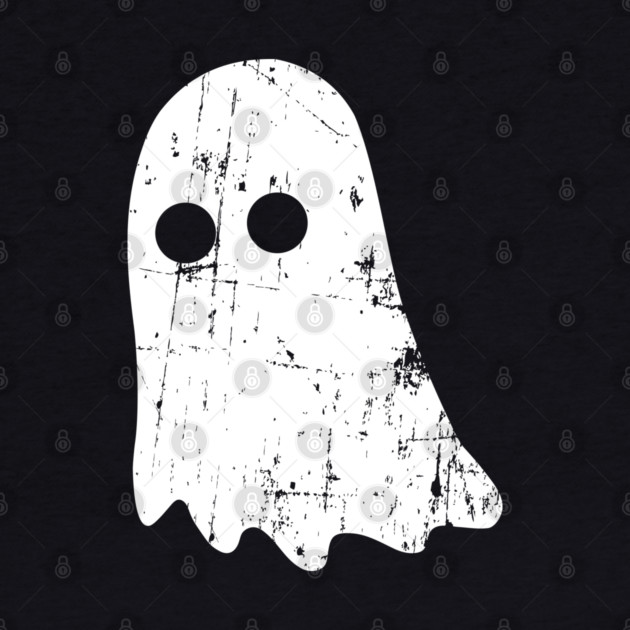 Cute Vintage Ghost – Simple Distressed Grunge Halloween by Butter Creative