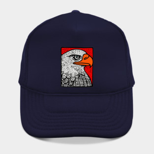 American Bald Eagle - Graphic Pop Art Portrait Hat