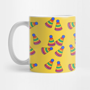 Abstract stackable toy Pattern | Cute toy Seamless Pattern | Cute Kids Playtime Design Mug