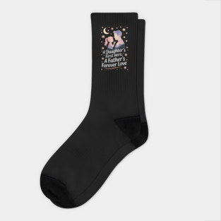 A Daughter's First Hero Fatherhood Gift Socks