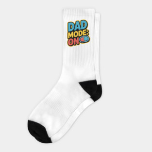 Dad Mode On Fatherhood Gift Socks