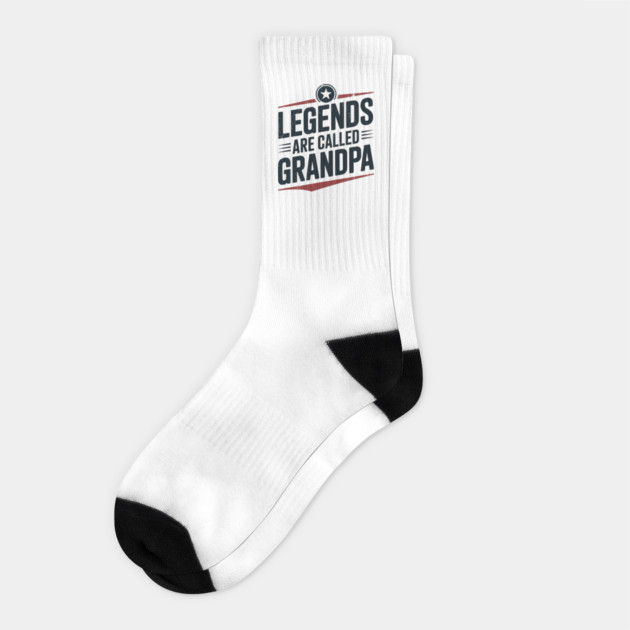 Legends Are Called Grandpa Fatherhood Gift Socks by The Fatherhood Brand