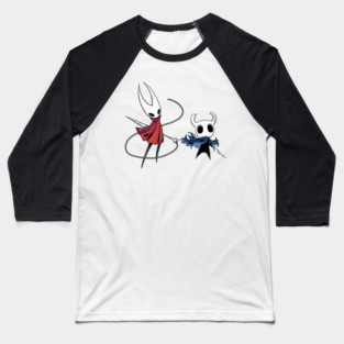 Hollow Knight and Hornet - Silksong Baseball T-Shirt