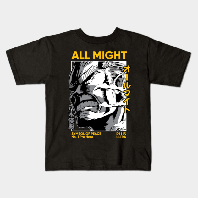 All Might | Symbol of Peace Kids T-Shirt by Otaku Vibes