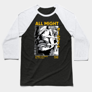 All Might | Symbol of Peace Baseball T-Shirt