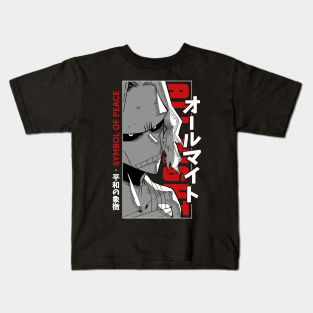 All Might | My Hero Academia Symbol of Peace Kids T-Shirt by Otaku Vibes