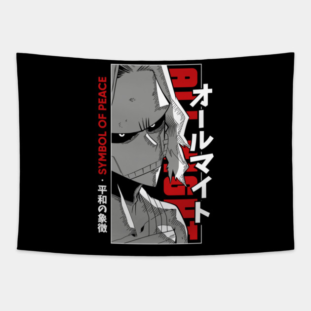 All Might | My Hero Academia Symbol of Peace Tapestry by Otaku Vibes