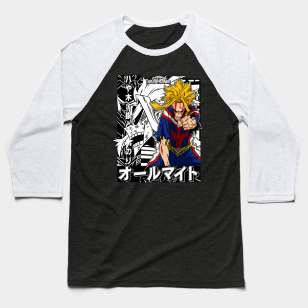 All Might | My Hero Academia Plus Ultra Baseball T-Shirt by Otaku Vibes