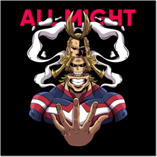 All Might - My Hero Academia Posters and Art