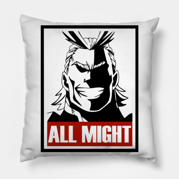 All Might | My Hero Academia Poster Art Pillow by Otaku Vibes