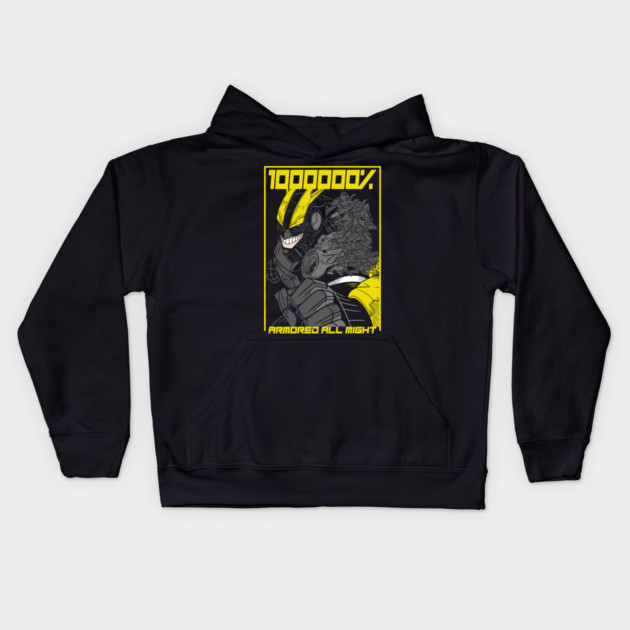 All Might | Armored 1000000% Smash Kids Hoodie by Otaku Vibes