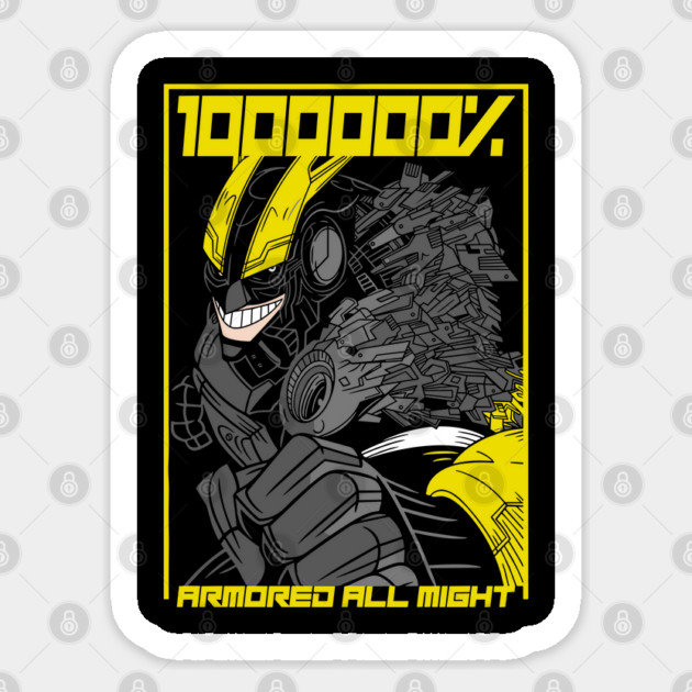 All Might | Armored 1000000% Smash Sticker by Otaku Vibes