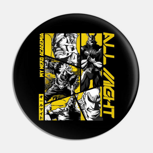 All Might | My Hero Academia Collage Art Pin by Otaku Vibes