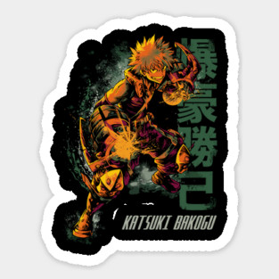 Katsuki Bakugou | MHA Abstract Art Sticker