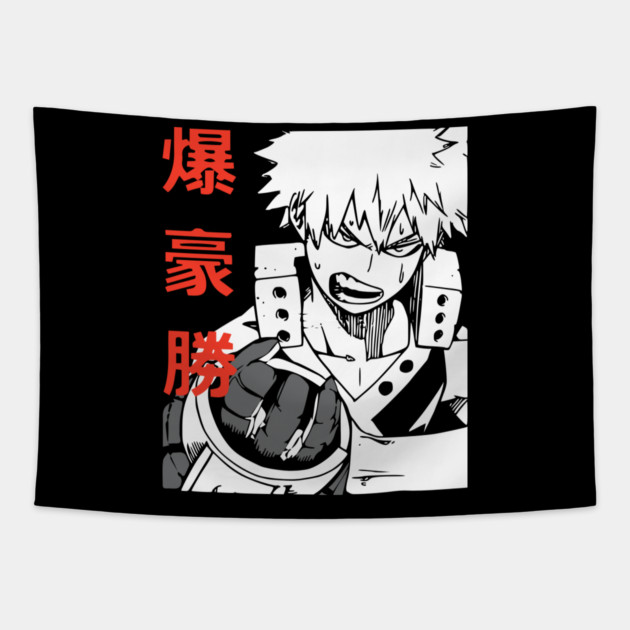 Katsuki Bakugou | Explosive Power Tapestry by Otaku Vibes